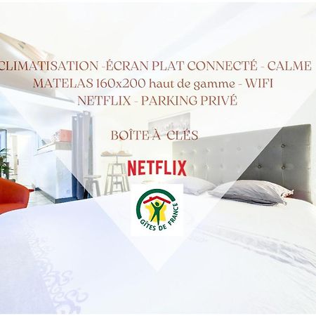 Studio Atypique Et Cosy, Classe "Gite De France" 5Min Centre, 15Min Gare, Lit Queen Size "Climatisation, Netflix Et Wifi, Parking, Lave Vaisselle, Boite A Cles Pour Arrivee Tardive - Gites La Tarine アルベールヴィル エクステリア 写真