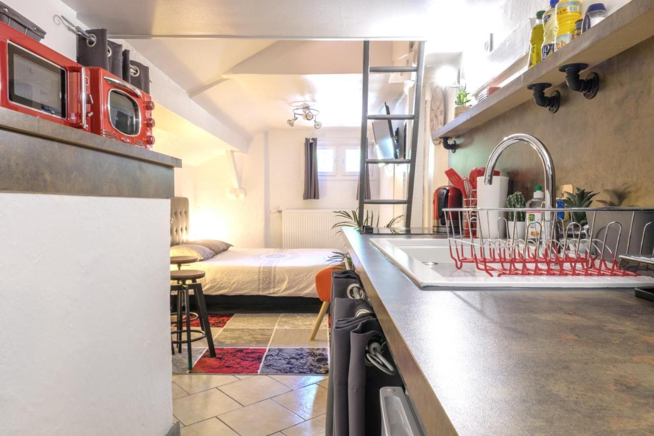Studio Atypique Et Cosy, Classe "Gite De France" 5Min Centre, 15Min Gare, Lit Queen Size "Climatisation, Netflix Et Wifi, Parking, Lave Vaisselle, Boite A Cles Pour Arrivee Tardive - Gites La Tarine アルベールヴィル エクステリア 写真